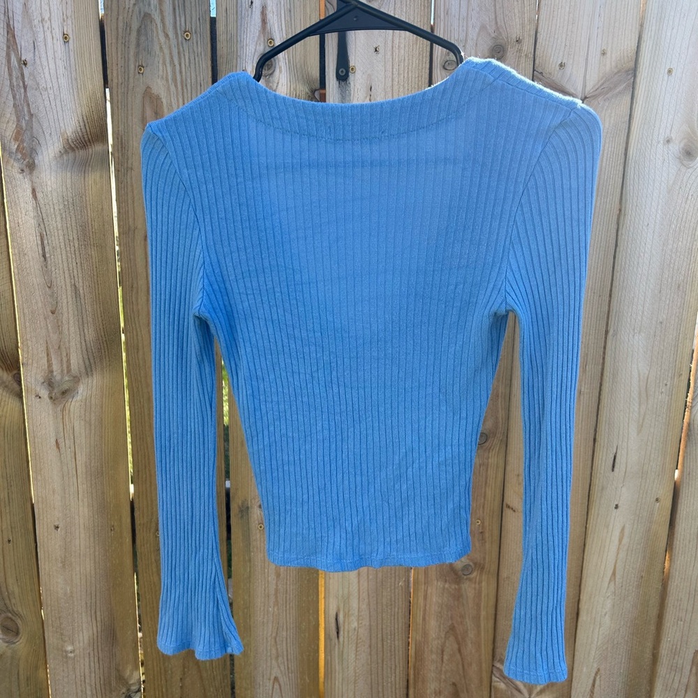 Reformation Gellar Knit Top - Blue - Picture 2 of 4
